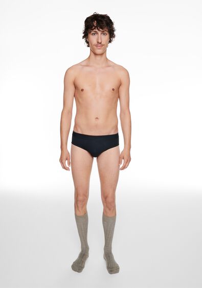 herenslips perfect comfort - 2 stuks donkerblauw donkerblauw - 19190330DARKBLUE - HEMA